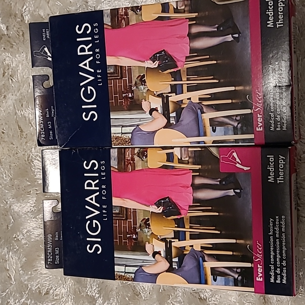 Brand new in box Sigvaris Compression knee  hi stockings - $30 each _ 20-30mmHg